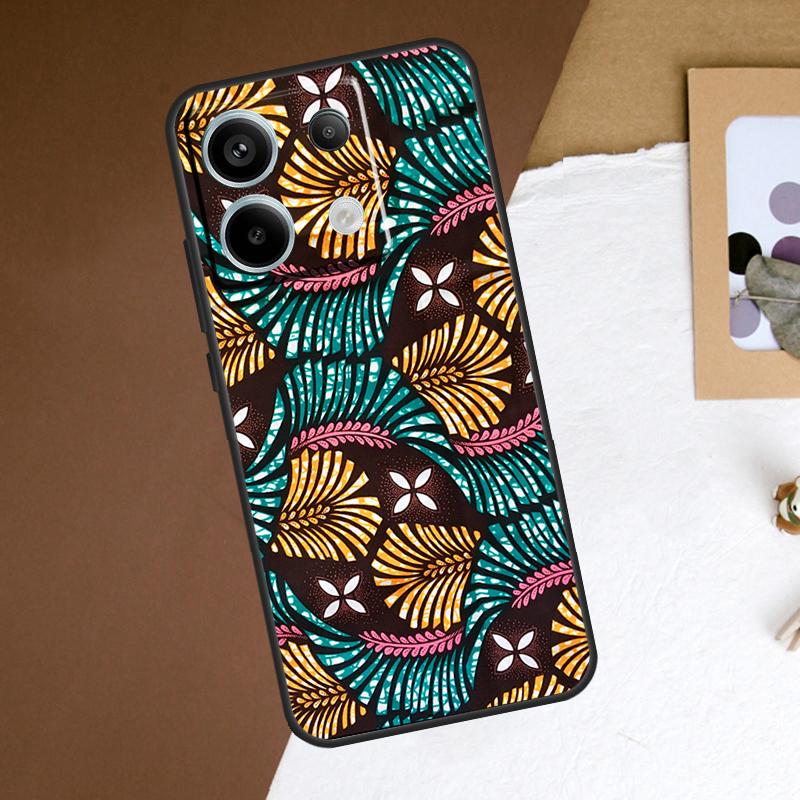 African Style Fabric Print Case For Xiaomi Redmi Note 13 Pro Plus Note 12 11 9 10 11S 10S 12S Redmi 13C 10C 12C Cover