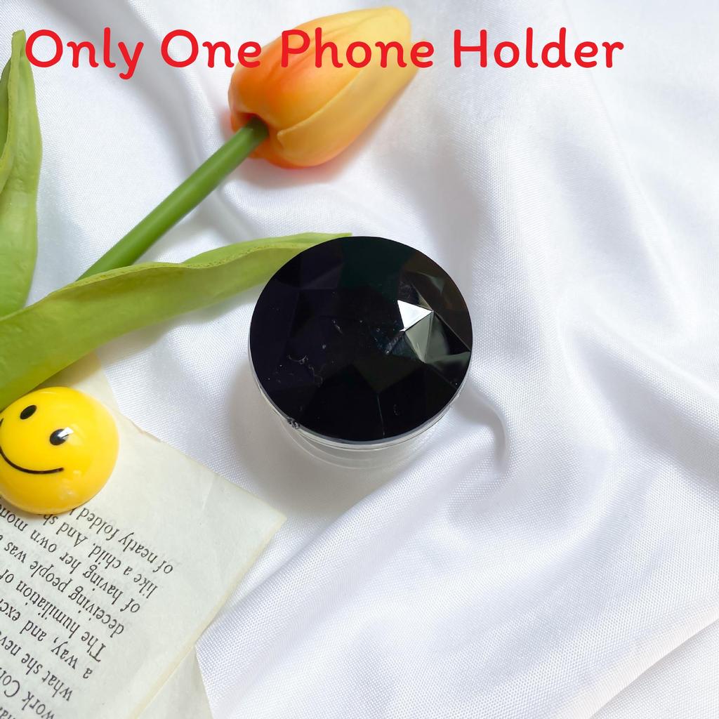 

Modern Candy Color Gemstone Phone Stand With Portable Design For Home Office And Travel Black