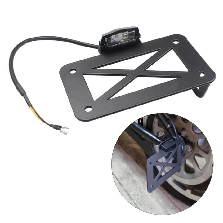 Easy to Install Side License Plate Bracket Sturdy Design Accessories for Vintage Motorcycle, Compliant with Traffic Laws