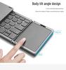 Ultradünne kabellose Bluetooth-Tastatur mit Touchpad für Handys & Tablets