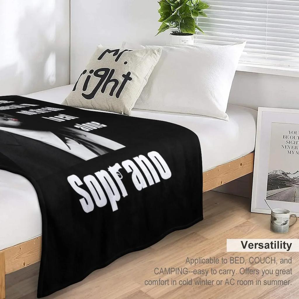 Tony Soprano Cigar Quote Throw Blanket Loose Blanket Cosplay Anime For Sofa