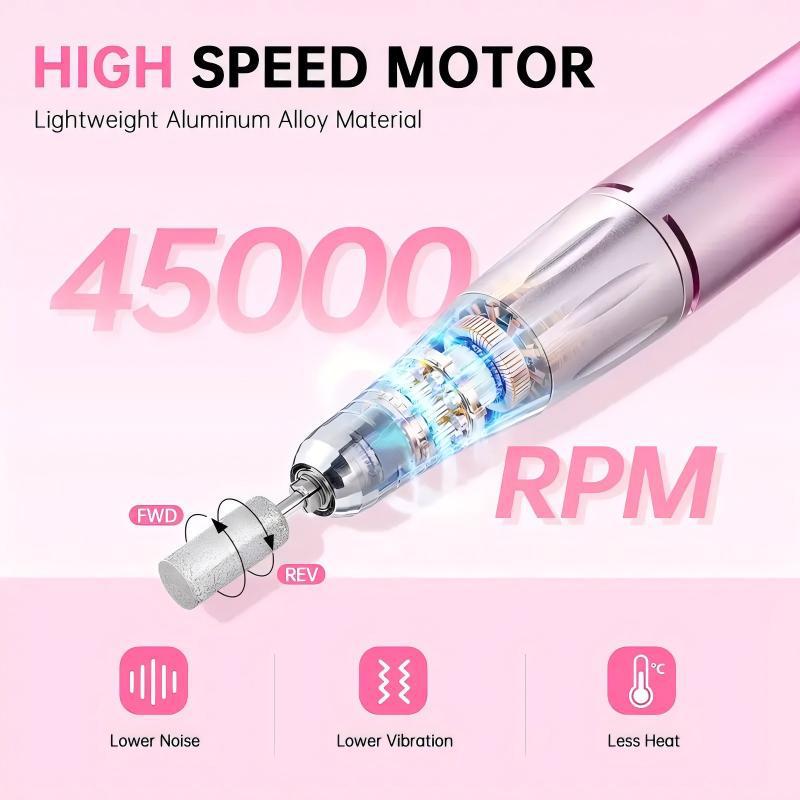 June 2025 Portable MS-901 Rechargeable Nail Drill for Professional High-Speed Nail Removal