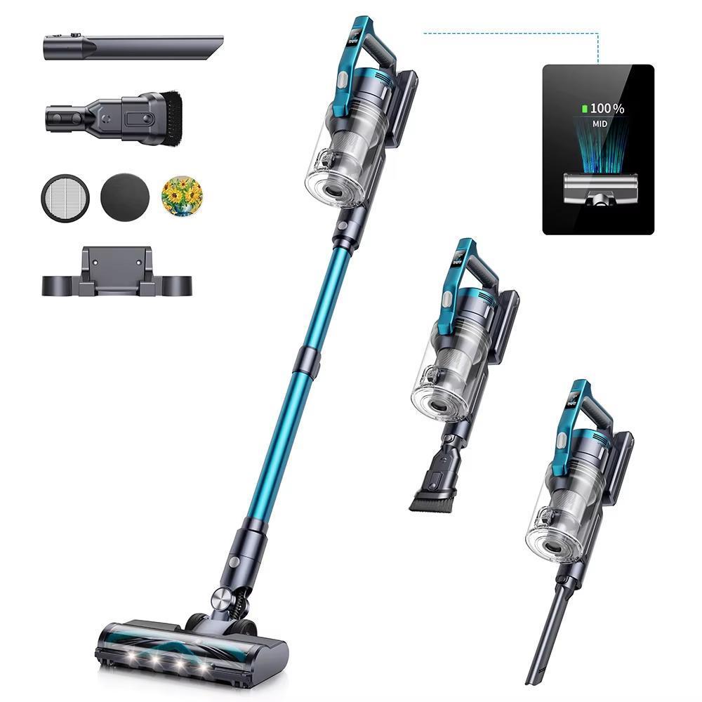 VC60 Smart Cordless Vacuum Cleaner, 38kPa Suction, 55min Runtime, HEPA Filtration, Smart OLED Display, 7*2500mAh lithium battery, 4-5 Hours charges