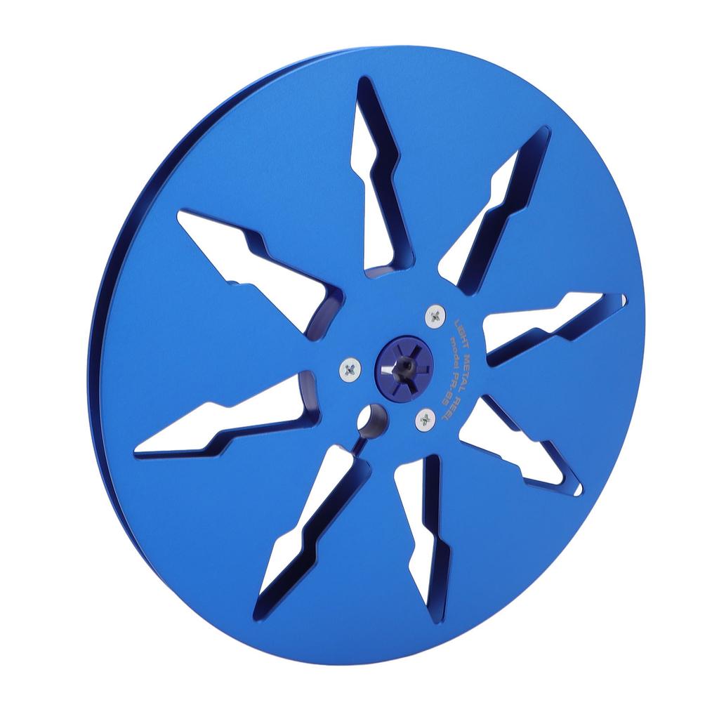 Bobina de bandă goală 14 7 inci Înregistrare sunet 8 găuri din aliaj de aluminiu pentru piese pentru mașină de deschidere ReVox Albastru