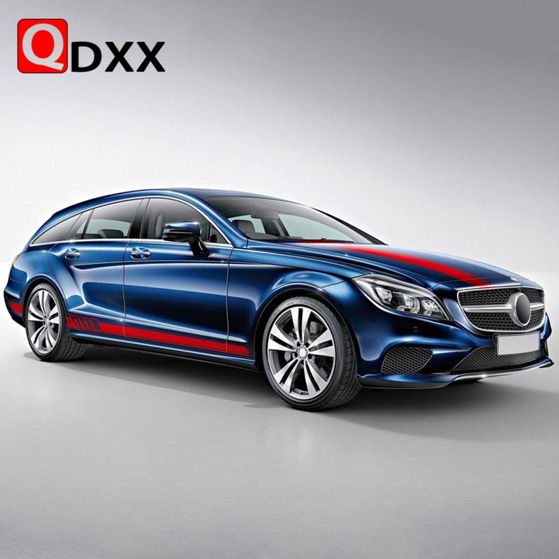 Edizione 1 Strisce Laterali Portiera Minigonne Adesivo Decalcomania Per Mercedes Benz Classe CLS W219 C219 W218 C218 X218 C257 CLS63 AMG Accessori