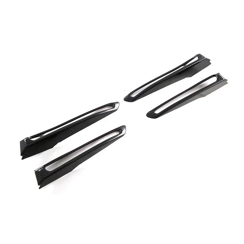For BYD Song Plus DM-i Seal U Sealion 6 -2025 4Pcs Carbon Black Front Fog Light Lamp Cover Trim ABS Exterior Accessories