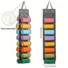 16-Pair Capacity Foldable Hanging Pants Storage Bag, Wardrobe Organizer for Jeans Trousers Shirts