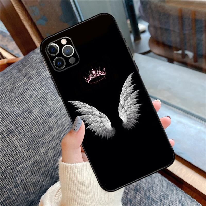 Exquisite Wings Phone Case For iPhone 16 14 13 12 11 15 Pro Max 12 13 Mini XR 15 16 Plus 16e Cover Shell