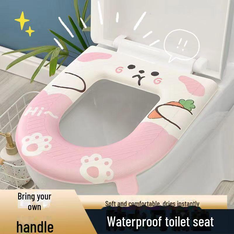 Waterproof Travel Toilet Mat - Four Seasons, Thick, Universal, Winter Warm Cover Stickers