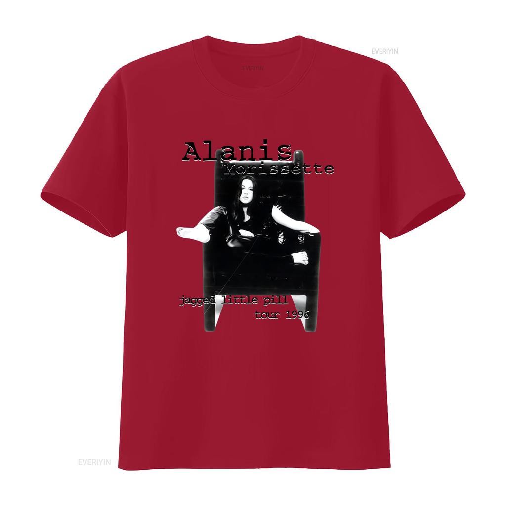 Alanis Morissette Jagged Little Pill Tour 1996 Vintage Style Cotton White T Shirt All Sizes Available vintage