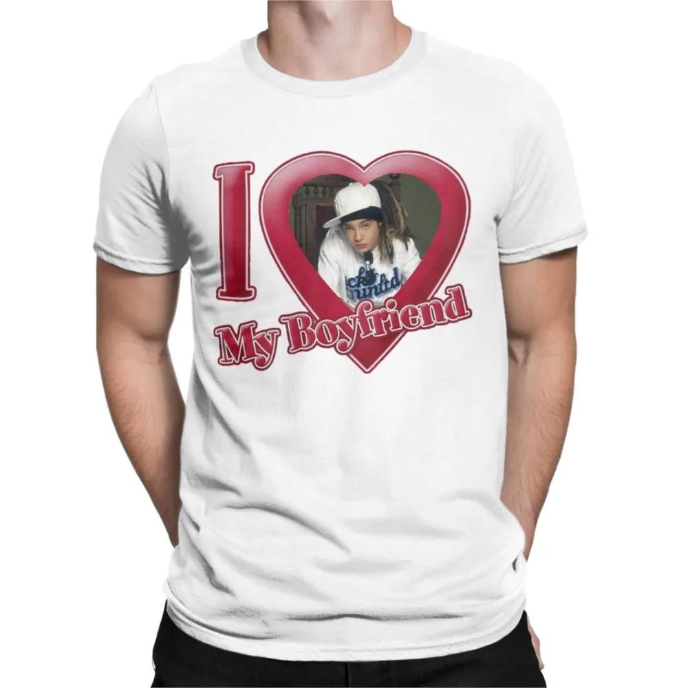 Men Tshirt I Love My Boyfriend Tom Kaulitz Funny Vintage Music Tees Short Sleeve Tokio Hotel T Shirt O Neck Tops Gift Idea