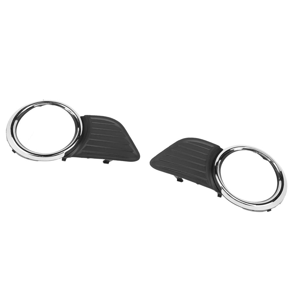1 Pair Front Bumper Fog Light Grille Cover with Chrome Frame 5212708020 Water Resistant Stylish Look