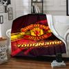 Manchester Personalized Name Blanket Lightweight Customizable Blanket Ultra-Soft Great for Livingroom Chair Couch Picnics All-Season Use