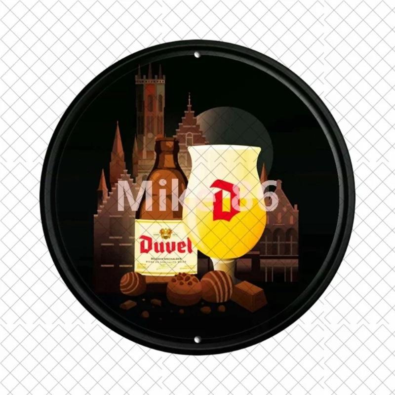 Beer Tin Sign, Metal Wall Decor Plaque 20x20cm