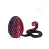 3D Printed Snake with Egg Joint Mobility Simulate Snake Ornament Desktop Home Animal Decoration Kids Desktop accessories