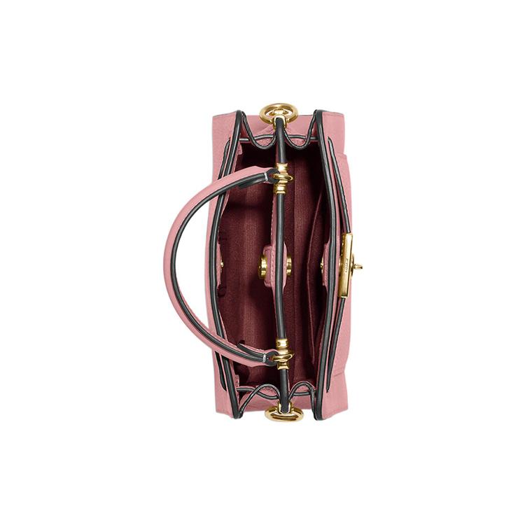New COACH Pebbled Leather Portable Crossbody Bag, Shoulder Bag Women's Pink C8320-IMOUS
