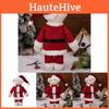 Adorable Christmas Standing Bear Plush Toy Cute Red Bear Figurine For Holiday Decor