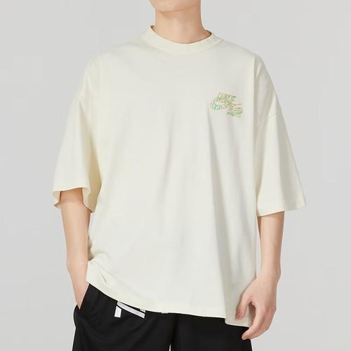 Nike Letter Logo Dopamine Short Sleeve T-Shirt for Men in Beige