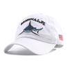 New Designer Black White Animal Shark Embroidery Baseball Hat Snapback Women Bone Vintage Cotton Dad Caps For Men Gorras