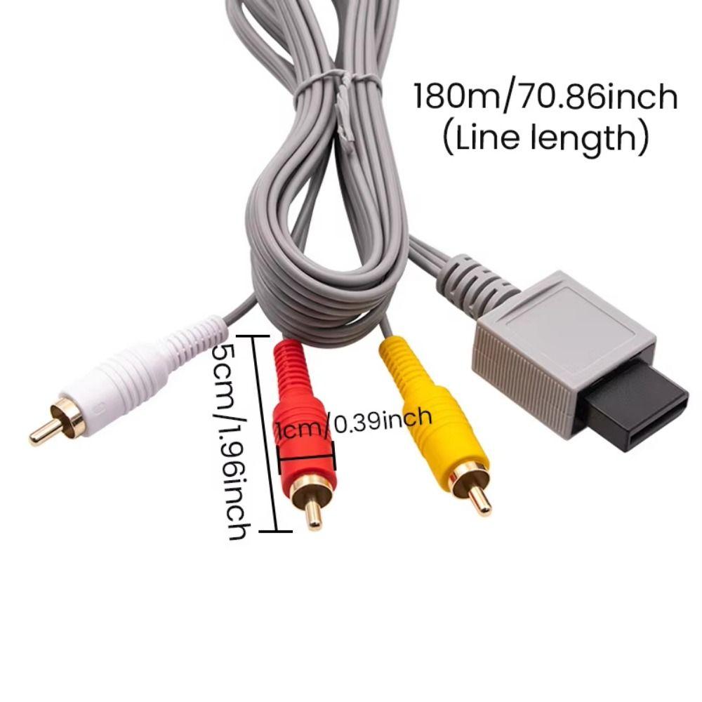 3 in 1 AV Cable for Wii Wii U Audio Video TV Connector Cable  for Wii U/Wii Controller
