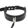 Faux Leather Choker with Tassel Leash Adjustable Handcrafted Gothic Punk Black Bondage Neck Collar Women Couple Adults Sex Toy