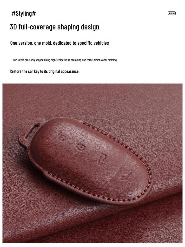 MAGE Premium Leather Key Cover for 2024 Li Auto L6-L9 Models