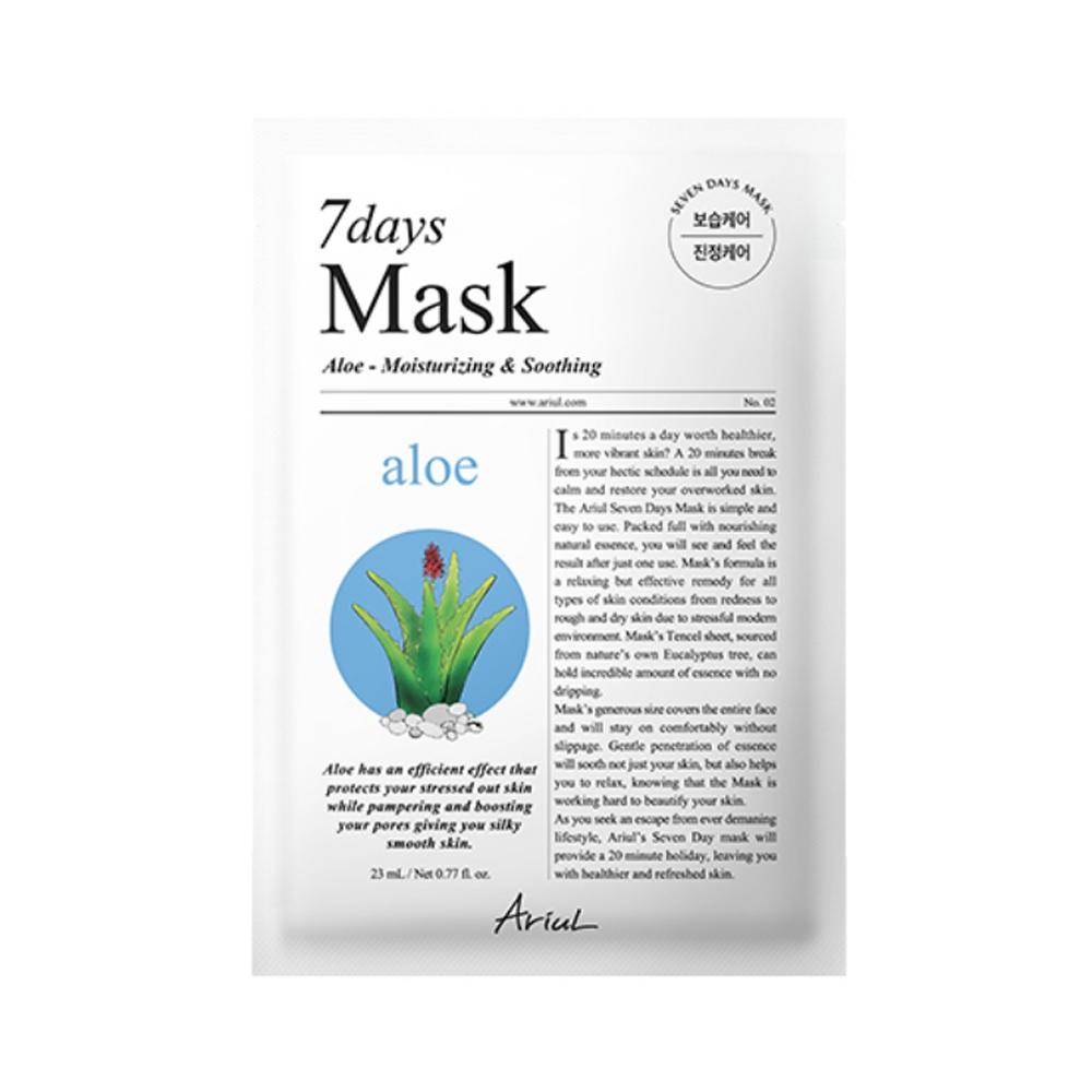 Arial [daily Routine Intensive Moisture] Arial 7 Days Mask Aloe H 10 sHeets+5 sHeets Plan