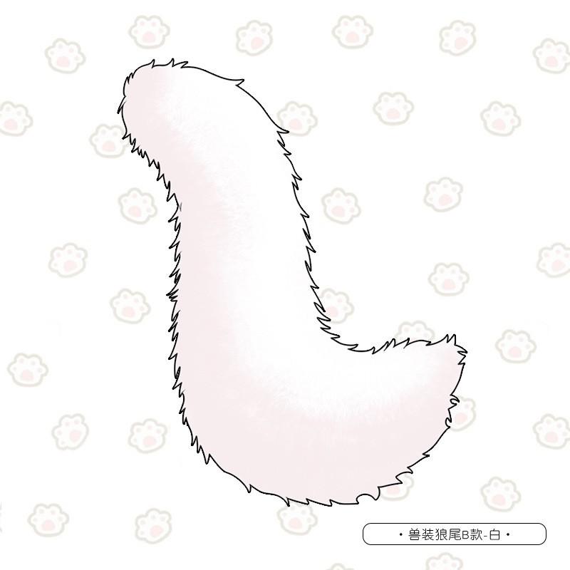 Fursuit Tail Prop Cosplay Costume - Cat Dog Wolf Fox Handmade Plush Accessory Anime Convention Performance