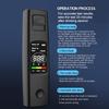 LCD Digital Display Breath Alcohol Tester Non-Contact Alcohol Meter Accuracy Breathalyzer Diagnostic Tool Type C Charging