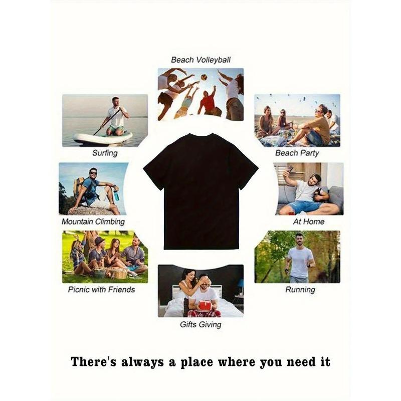 European Size Men's Amnesia Ibiza T-Shirt - Bold Print Short Sleeve Tee, Regular Fit Stretch Suitable for Sports & Casual Wear, Machine Washable