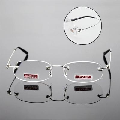 Men Women Rimless Reading Glasses Reader Elderly Spectacles Designer HD Computer PC Work Eyeglass Presbyopic +1.00 1.5 2.0 2.5 3.0 3.5 4.0 Eyewear