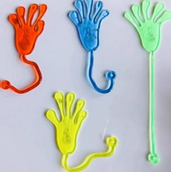 

Large Sticky Hand - Classic Nostalgic Throw Toy with Soft Rubber Elastic for Wall Slapping and Stress Relief