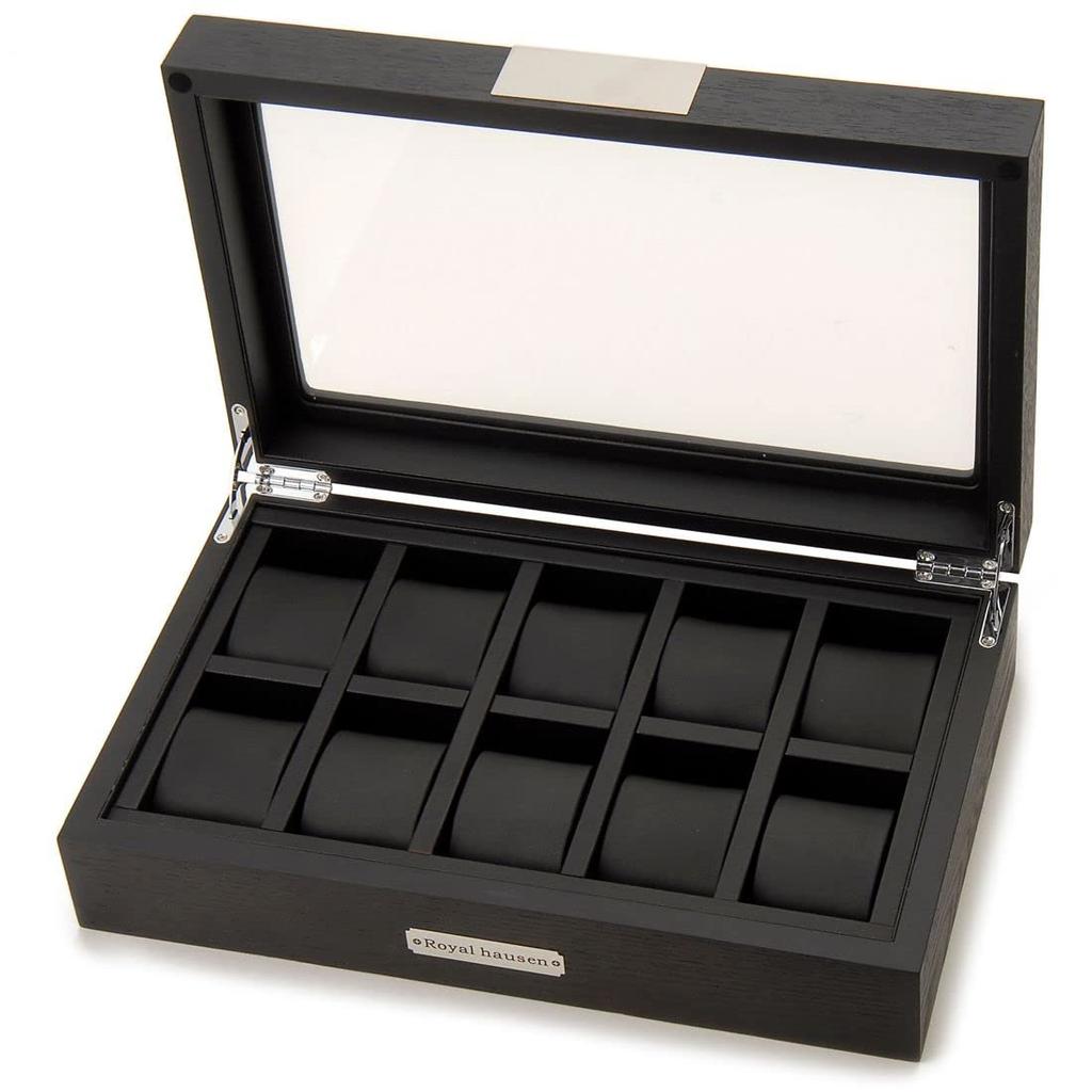 Royal Hausen Wooden Watch Storage Case for 10 Watches