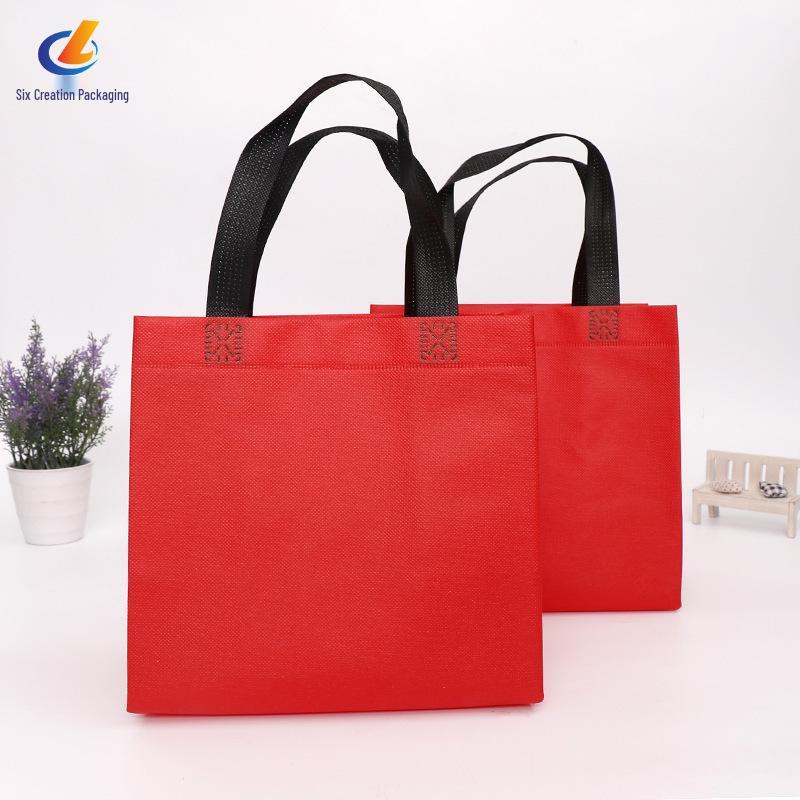 3D Handheld Non-woven Catering Bag: Customizable Takeaway Packaging with Logo Printing