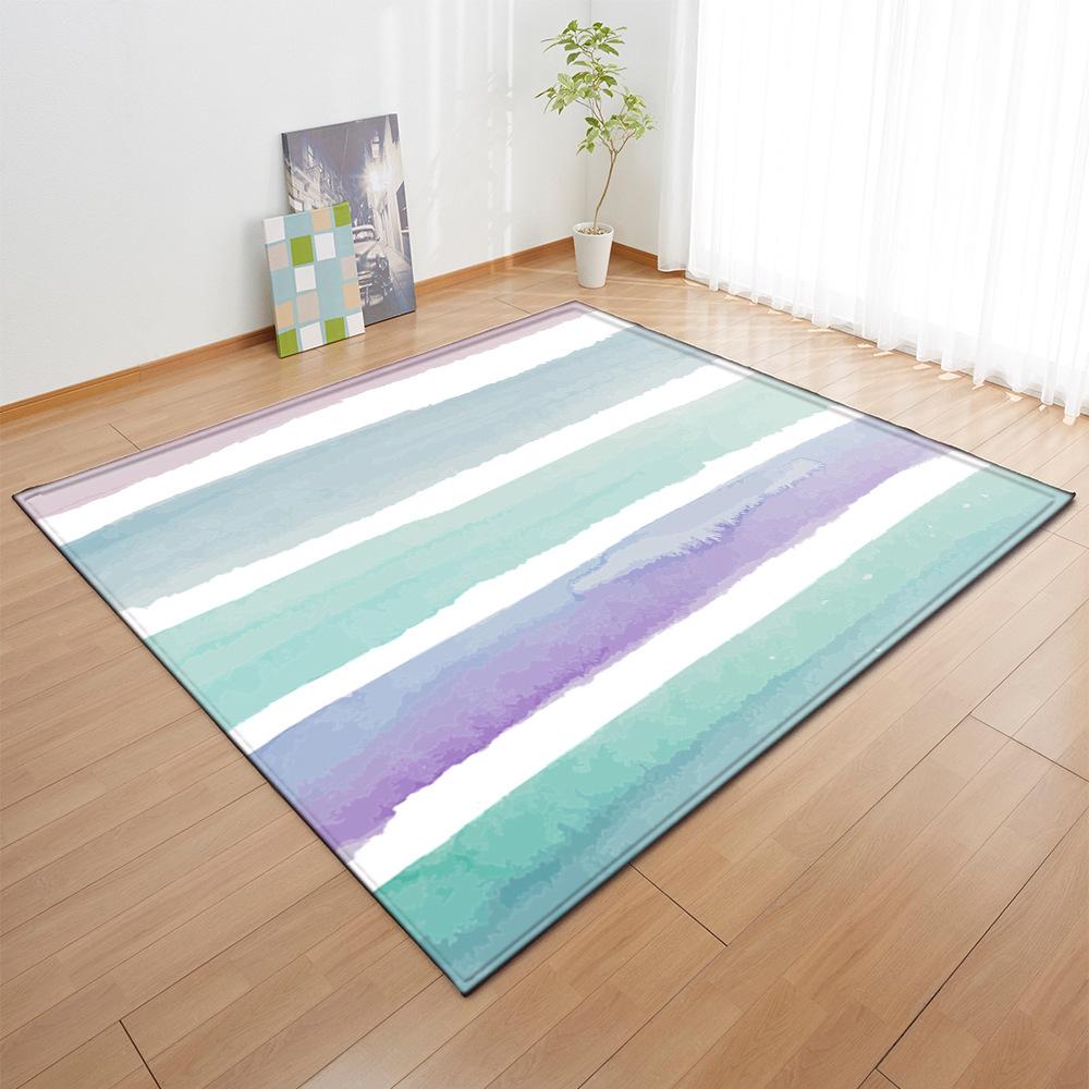 Textured Large Carpet Feather Wind Bedroom Floor Mat