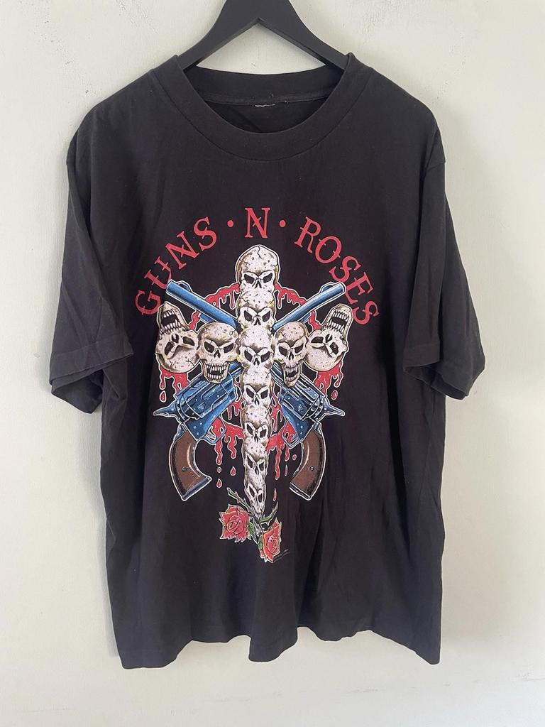 Vintage 1991 Guns N Roses Graphic T Shirt Band Rock Metal XL