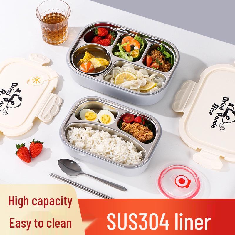 Microwaveable 304 Stainless Steel Lunch Box - 2026 Insulated Bento for Office Workers & Students