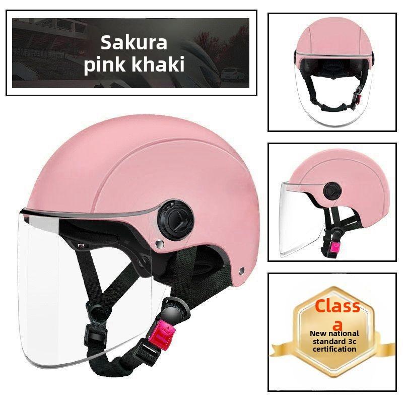 

Sunscreen Lightweight Comfortable Hard Hat Motorcycle Universal Cycling Half Helmet as the picture