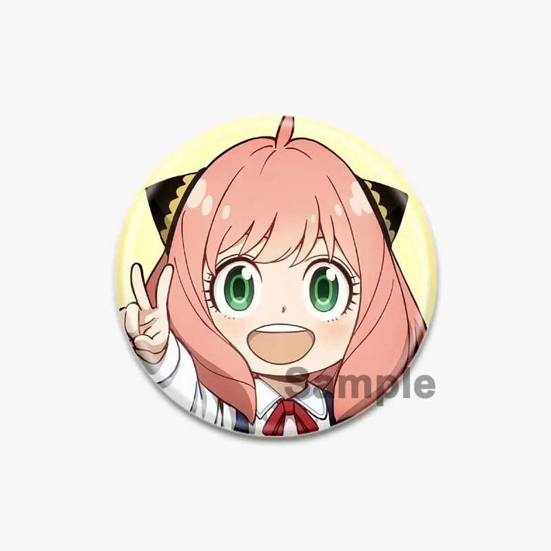 32/44/58mm SPY × FAMILY Badge Cute Anime Anya Forger/Damian Lapel Pins 58mm Round Brooch for Backpack Clothes Accessories Fan Jewelry Gift