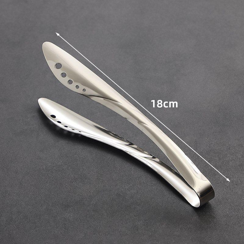 Korean Style Stainless Steel BBQ and Cooking Tongs for Grilling, Buffets, Hot Pot, and Dessert.