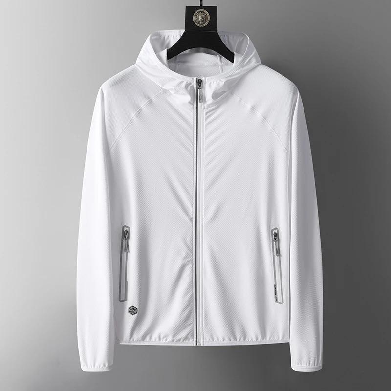 Summer UV Protection Hoodie Unisex Breathable Ice Silk Outdoor Sports Couple's Beach Street Style Lightweight Jacket