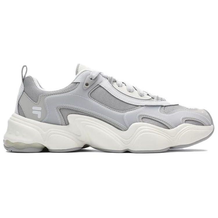 Fila Fusion Tenacity Fabric Synthetic Leather Fashion Comfortable Low-Top Casual Shoes Men sneaker Rain-Mist-Gray T12M411609FTG