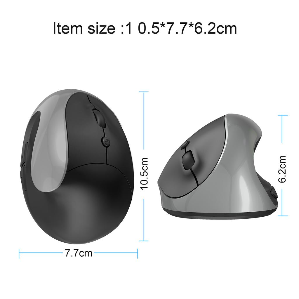 Wireless Vertical Mouse 2.4GHz   Control 800dpi 1600dpi 2400dpi Ergonomic Design Wireless Mouse for