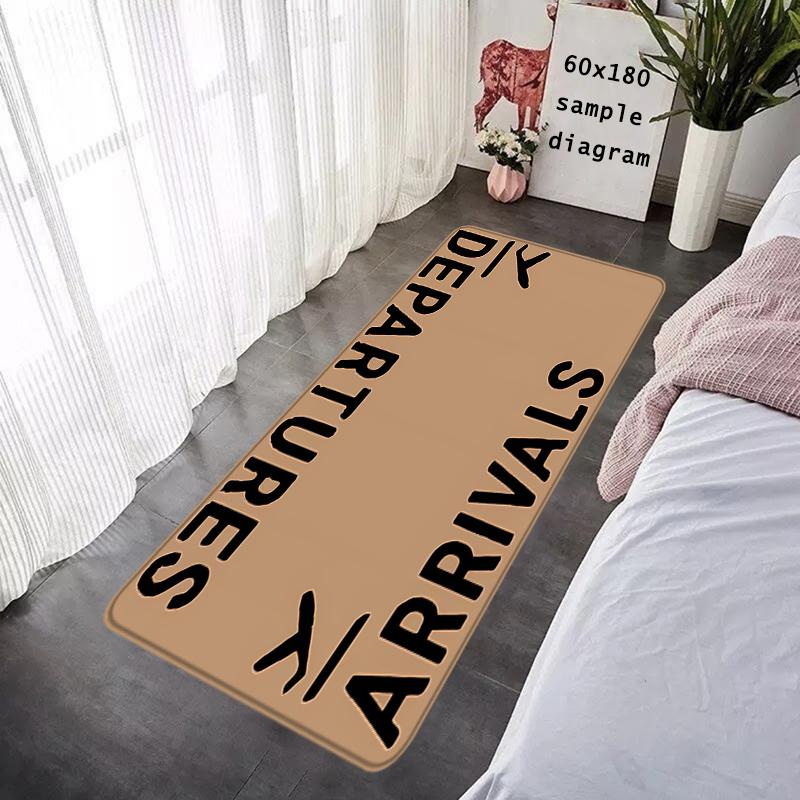 Floor Mat Arrival Departure Boarding Check Non-slip Foot Rug Entryway Hallway Carpet Kitchen Water Adsorbed Rugs Bedside Mats