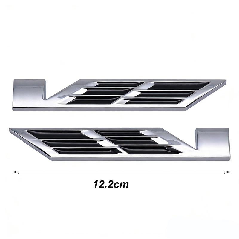 3D Metal Car Fender Decorative Sticker For Cadillac CT4 CT5 CT6 XT4 XT5 Sports Modification Accessories