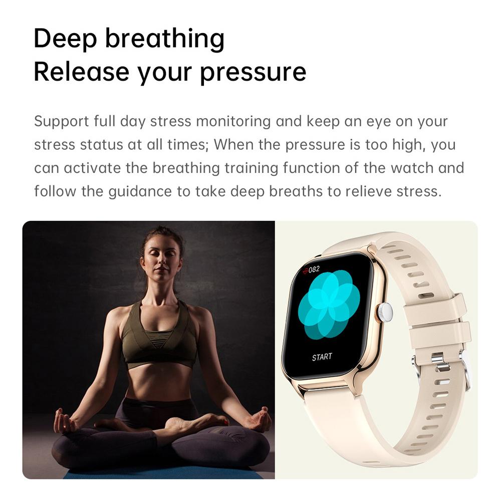 Z49 gtS4 2,01-Zoll-Bildschirm Smartwatch Bluetooth-kompatibles Anrufen Herzfrequenz Schlaf Gesundheitsüberwachung Sportuhr