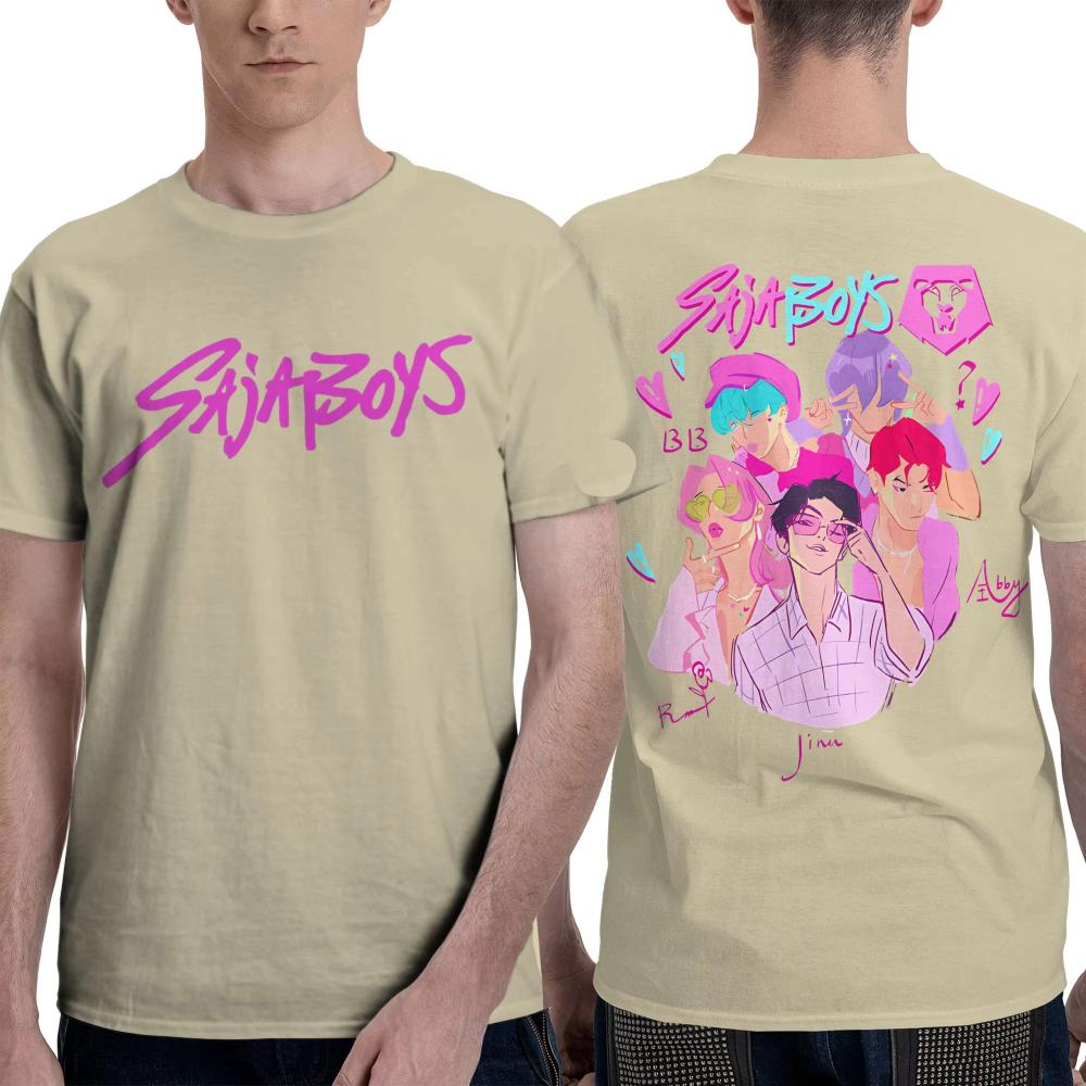 2025 Men Women T-Shirt Saja Boys KPop Demon Hunters T Shirts Harajuku Jinu Abby Mystery Summer Tees Casual Clothes Birthday Gift