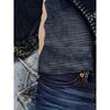 Comfortable Trend Casual Elegant Style Irregular Imitation Denim Element Printed Women's Zipper Long Sleeve