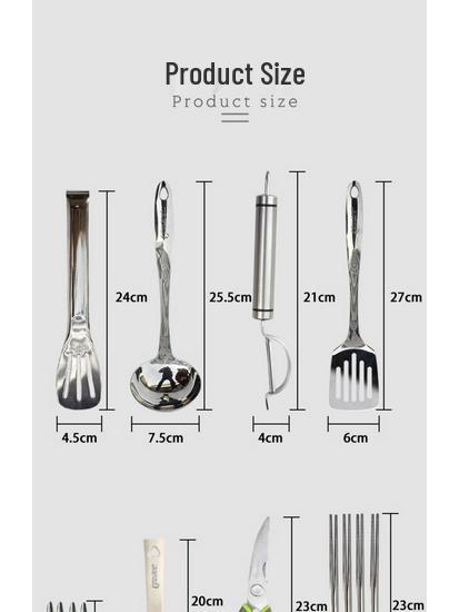 16-Piece Portable Outdoor Kitchenware Set: Stainless Steel Camping, RV & BBQ Cookware with Storage Bag