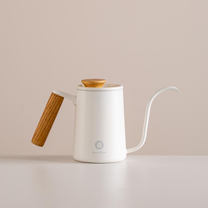 

SearchPean 600ml Coffee Gooseneck Kettle Pot Swan Neck Fine Mouth Tea Milk For Kitchen Home Trave Office Free Shipping